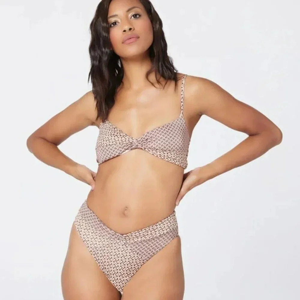 L*Space Ringo Bikini Top & Nancy Lee Bottoms in shimmer kaleidoscope eyes